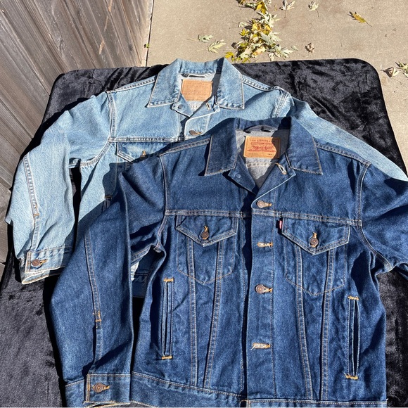 BOTH Levi’s Men S Trucker Jackets *USA Made* Vintage Denim Jean 70516